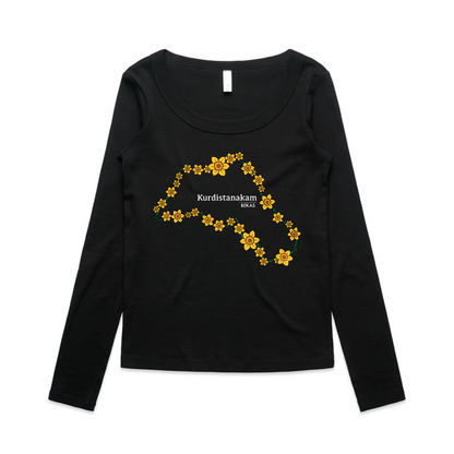 Nergez Kurdistan Baby Tee (L/S)