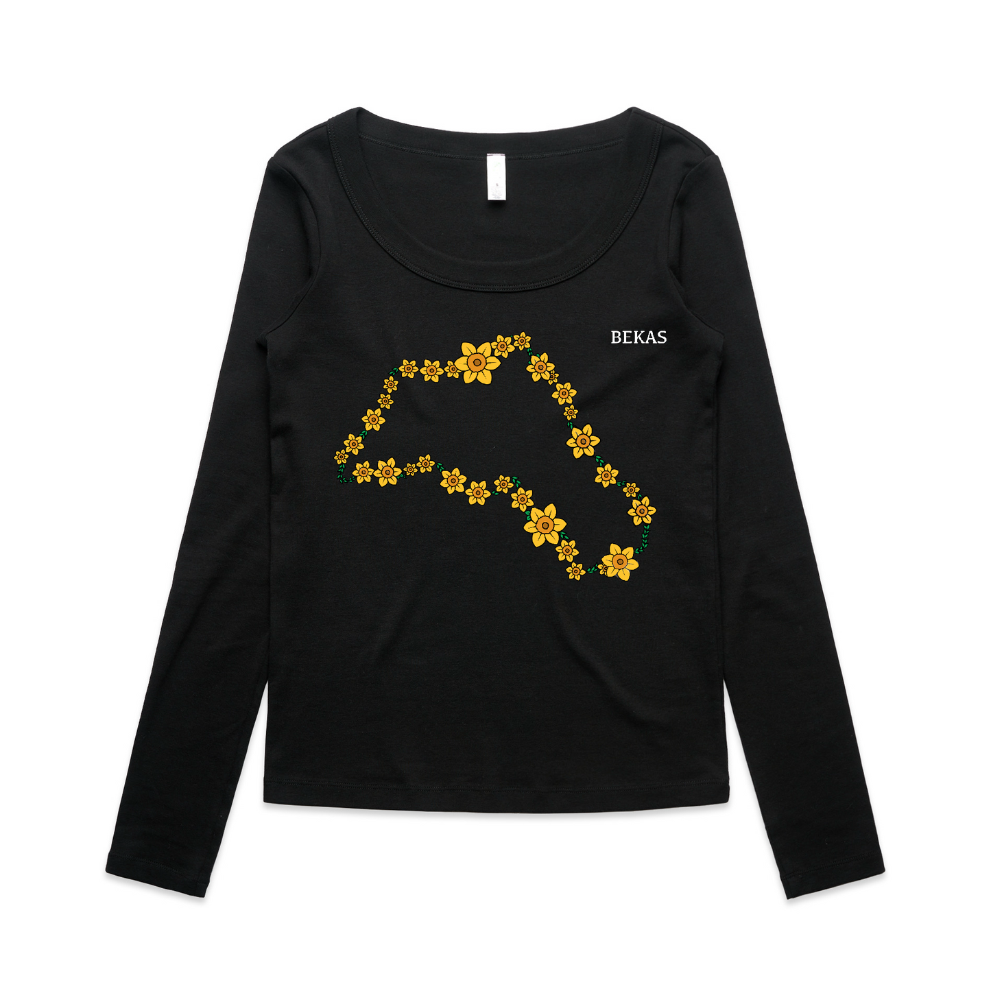 Nergez Kurdistan Baby Tee (L/S)